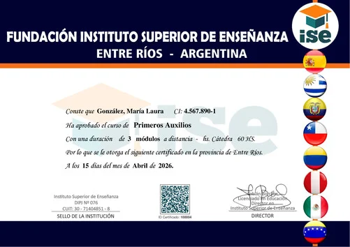 Modelo de certificado de capacitación internacional
