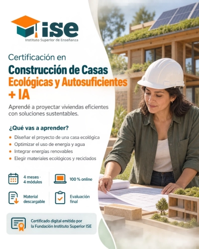 Certificación en Construcción de Casas Ecológicas y Autosuficientes + IA