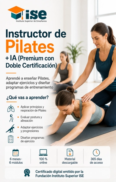 Instructor de Pilates + IA (Premium con Doble Certificación)