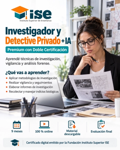 Investigador y Detective Privado + IA (Premium con Doble Certificación)
