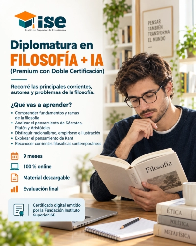 Diplomatura en Filosofía + IA (Premium con Doble Certificación)