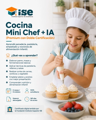 Cocina Mini Chef + IA (Premium con Doble Certificación)
