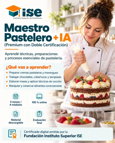 Maestro Pastelero + IA (Premium con Doble Certificación)