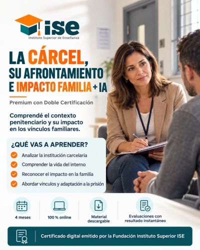 La Cárcel, su afrontamiento e impacto familia + IA (Premium con Doble Certificación)