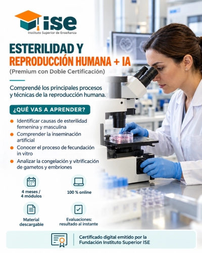 Esterilidad y Reproducción Humana + IA (Premium con Doble Certificación)