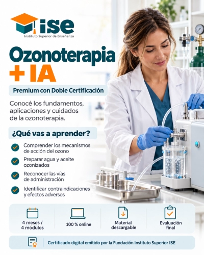 Ozonoterapia + IA (Premium con Doble Certificación)