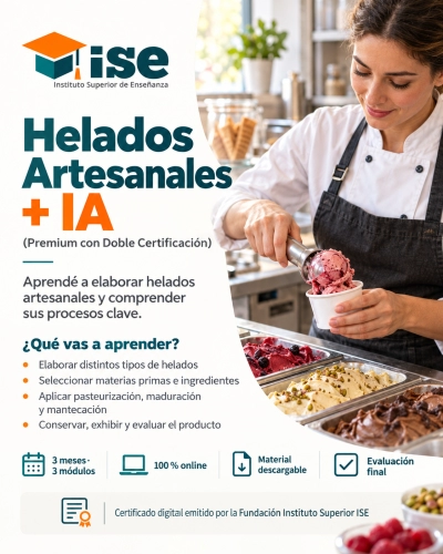 Helados Artesanales + IA (Premium con Doble Certificación)