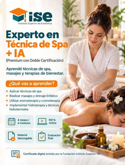 Experto en Técnica de Spa + IA (Premium con Doble Certificación)