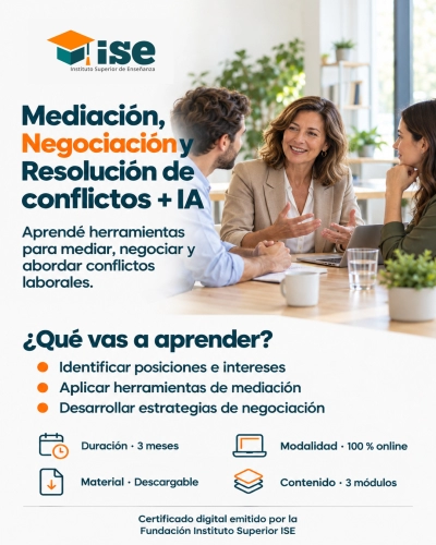 Mediación, Negociación y Resolución de conflictos + IA