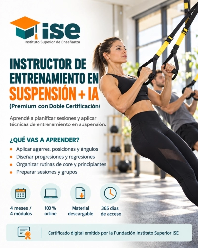 Instructor de Entrenamiento en Suspensión + IA (Premium con Doble Certificación)