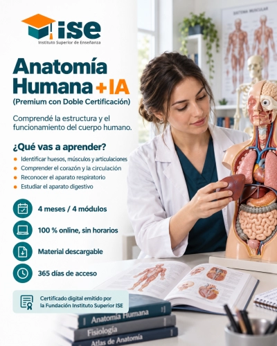 Anatomía Humana + IA (Premium con Doble Certificación)