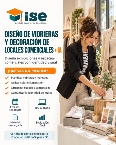 Diseño de Vidrieras y Decoración de Locales Comerciales + IA