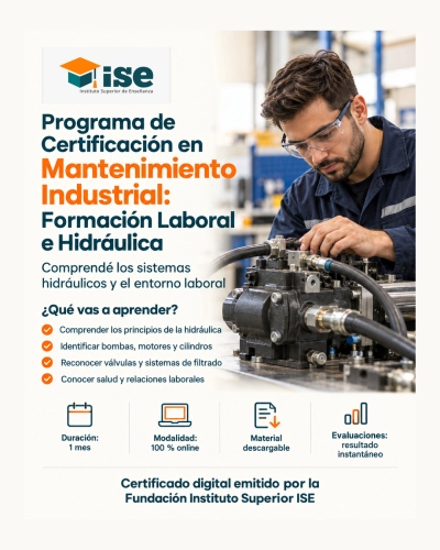 Programa de Certificación en Mantenimiento Industrial: Formación Laboral e Hidráulica