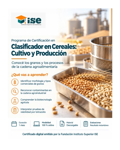 Programa de Certificación en Clasificador en Cereales: Cultivo y Producción