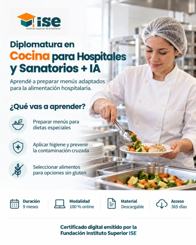 Diplomatura en Cocina para Hospitales y Sanatorios + IA