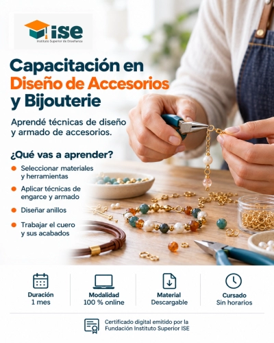 Capacitación en Diseño de Accesorios y Bijouterie