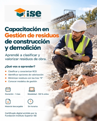 Capacitación en Gestión de residuos de construcción y demolición