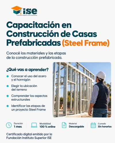 Capacitación en Construcción de Casas Prefabricadas (Steel Frame)
