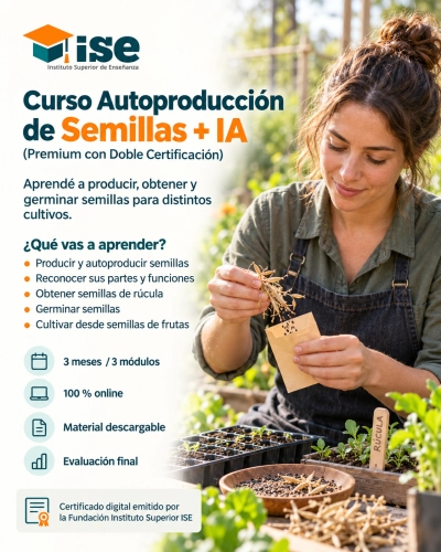 Curso Autoproducción de Semillas + IA (Premium con Doble Certificación)