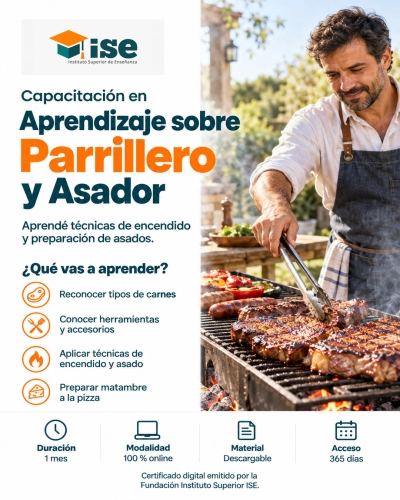 Capacitación en Aprendizaje sobre Parrillero y Asador