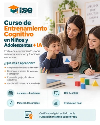 Curso de Entrenamiento Cognitivo en Niños y Adolescentes + IA