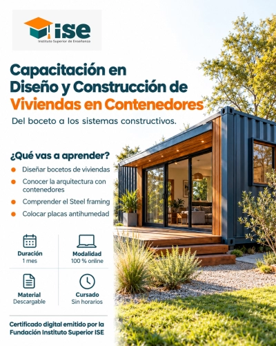 Capacitación en Diseño y Construcción de Viviendas en Contenedores