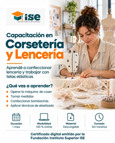 Capacitación en Corsetería y Lencería