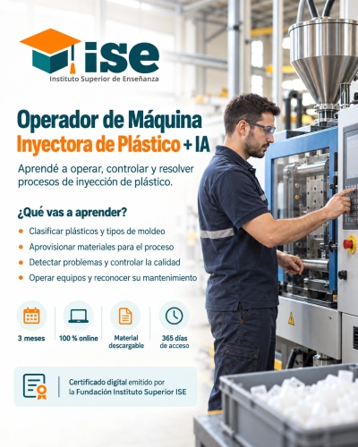 Operador de Máquina Inyectora de Plástico + IA