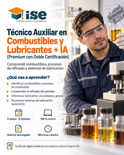 Técnico Auxiliar en Combustibles y Lubricantes + IA (Premium con Doble Certificación)