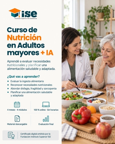 Curso de Nutrición en Adultos mayores + IA