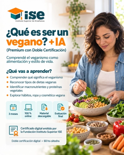¿Qué es ser un vegano? + IA (Premium con Doble Certificación)