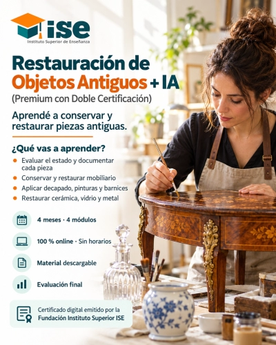 Restauración de Objetos Antiguos + IA (Premium con Doble Certificación)
