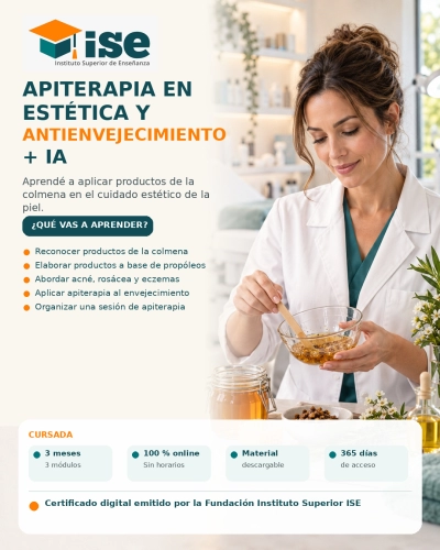 Apiterapia en Estética y Antienvejecimiento + IA