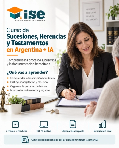 Curso de Sucesiones, Herencias y Testamentos en Argentina + IA