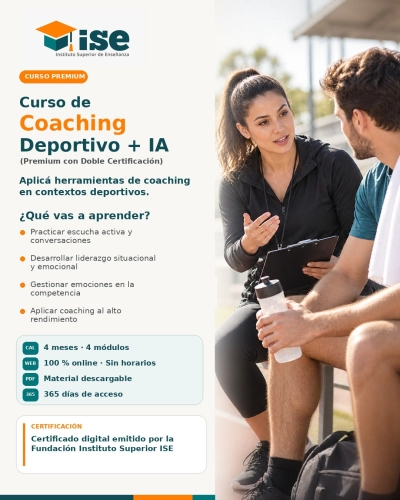 Curso de Coaching Deportivo + IA (Premium con Doble Certificación)