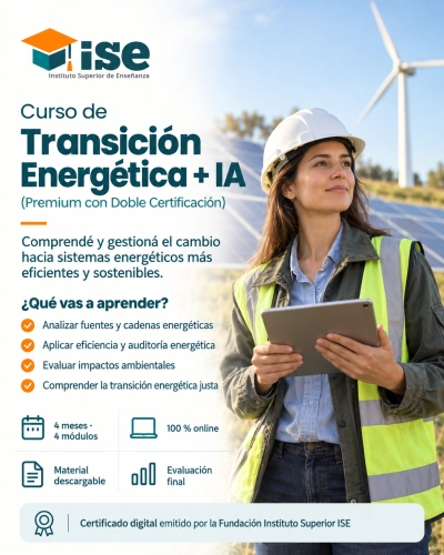 Curso de Transición Energética + IA (Premium con Doble Certificación)
