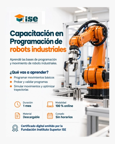 Capacitación en Programación de robots industriales