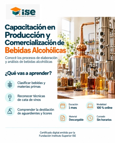 Capacitación en Producción y Comercialización de Bebidas Alcohólicas