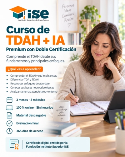 Curso de TDAH + IA (Premium con Doble Certificación)