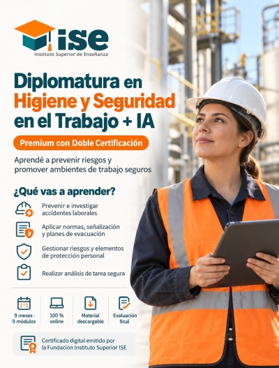 Diplomatura en Higiene y Seguridad en el Trabajo + IA (Premium con Doble Certificación)