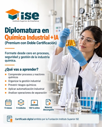 Diplomatura en Química Industrial + IA (Premium con Doble Certificación)