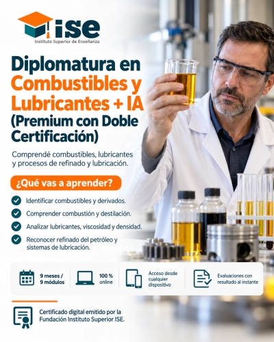 Diplomatura en Combustibles y Lubricantes + IA (Premium con Doble Certificación)