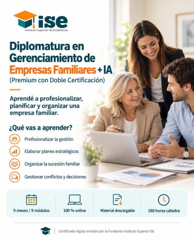 Diplomatura en Gerenciamiento de Empresas Familiares + IA (Premium con Doble Certificación)
