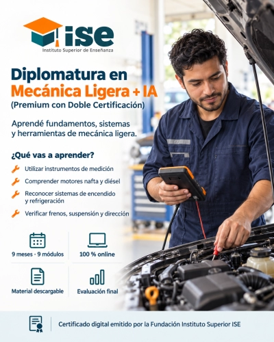 Diplomatura en Mecánica Ligera + IA (Premium con Doble Certificación)