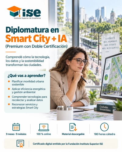 Diplomatura en Smart City + IA (Premium con Doble Certificación)