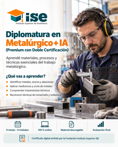 Diplomatura en Metalúrgico + IA (Premium con Doble Certificación)