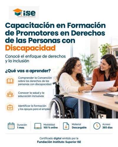 Capacitación en Formación de Promotores en Derechos de las Personas con Discapacidad