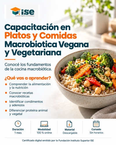 Capacitación en Platos y Comidas Macrobiotica Vegana y Vegetariana