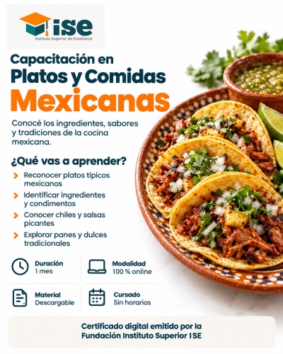 Capacitación en Platos y Comidas Mexicanas