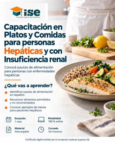 Capacitación en Platos y Comidas para personas Hepáticas y con Insuficiencia renal